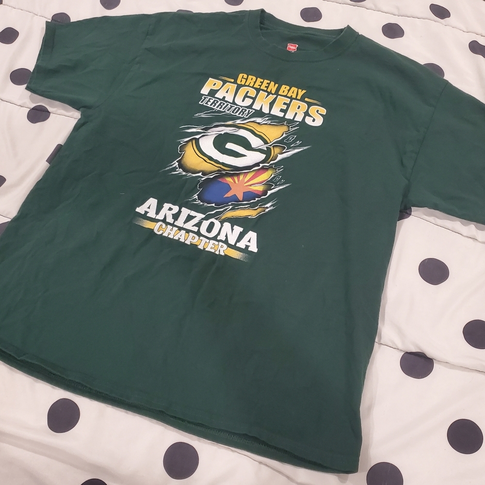 GREENBAY PACKERS TERRITORY ARIZONA CHAPTER ☆ T Shirt ☆ SS ☆ SIZE XL MENS ☆ Green - Picture 3 of 8